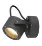 SLV Sitra 360 Mur et Plafonnier Aluminium Gris | Extérieur - IP44 - Convient pour 1x GX53 