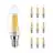 Voordeelpak 10x Noxion Lucent LED E14 Kaars Filament Helder 4.5W 470lm - 827 Zeer Warm Wit | Dimbaar - Vervangt 40W